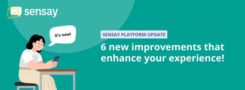 Sensay Update: 6 Improvements Inspired by Teacher and Student Feedback